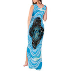 Australia Mother's Day Tank Maxi Dress Best Mum Ever Blue Version
