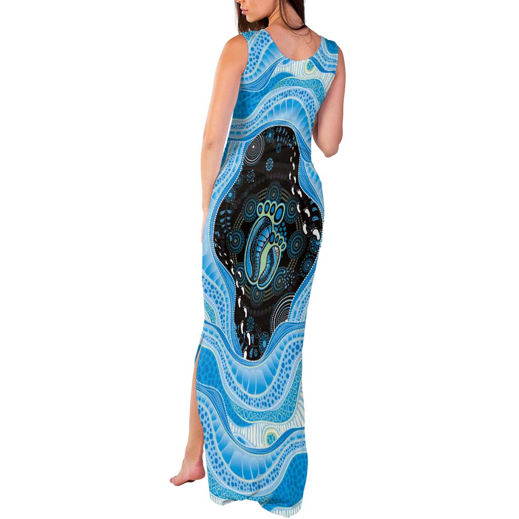 Australia Mother's Day Tank Maxi Dress Best Mum Ever Blue Version