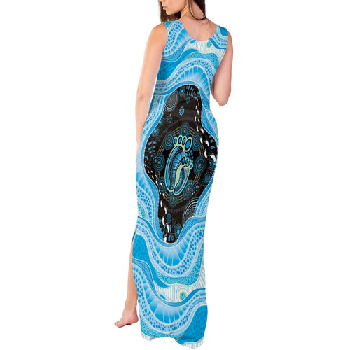 Australia Mother's Day Tank Maxi Dress Best Mum Ever Blue Version
