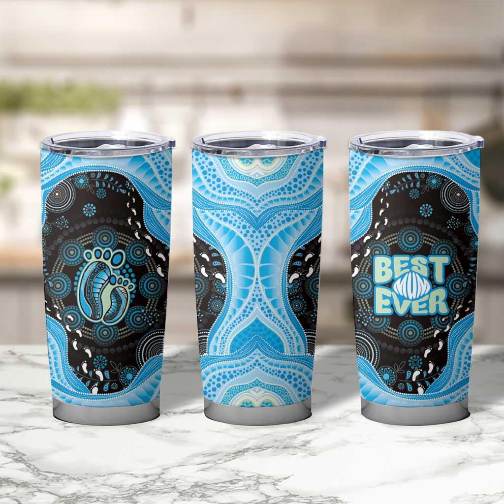 Australia Mother's Day Tumbler Cup Best Mum Ever Blue Version