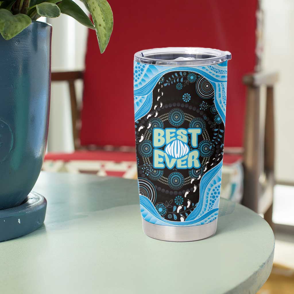 Australia Mother's Day Tumbler Cup Best Mum Ever Blue Version
