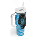 Australia Mother's Day Tumbler With Handle Best Mum Ever Blue Version