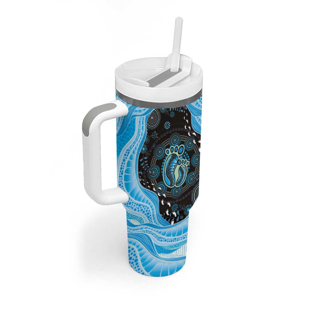 Australia Mother's Day Tumbler With Handle Best Mum Ever Blue Version
