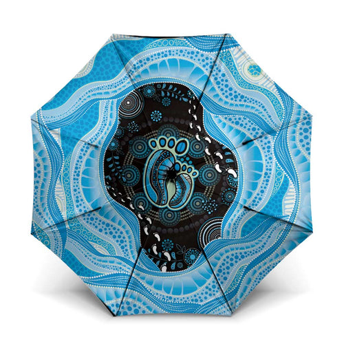 Australia Mother's Day Umbrella Best Mum Ever Blue Version
