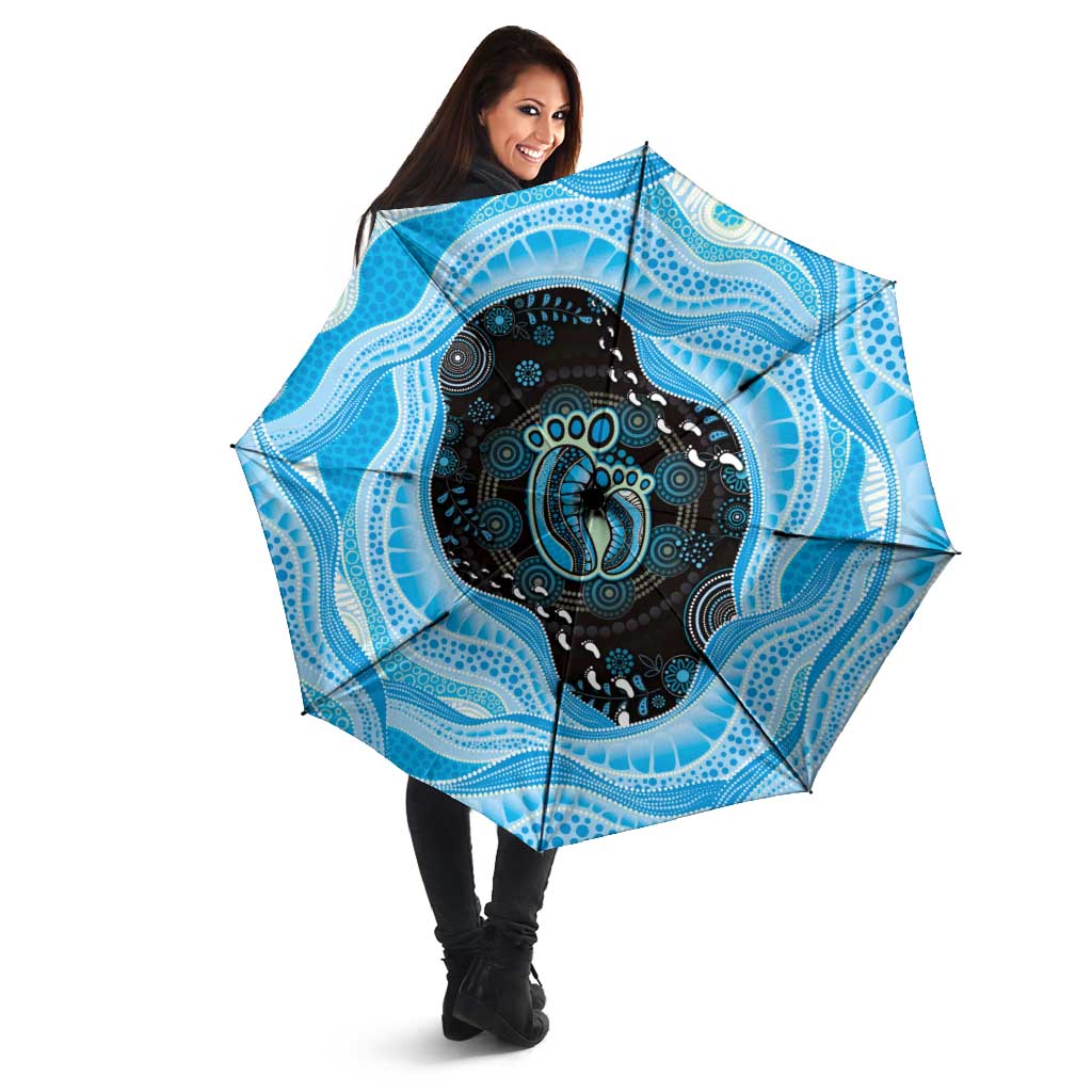 Australia Mother's Day Umbrella Best Mum Ever Blue Version