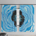 Australia Mother's Day Window Curtain Best Mum Ever Blue Version