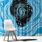Australia Mother's Day Window Curtain Best Mum Ever Blue Version