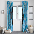 Australia Mother's Day Window Curtain Best Mum Ever Blue Version