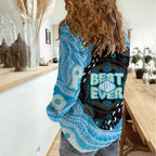 Australia Mother's Day Women Casual Shirt Best Mum Ever Blue Version