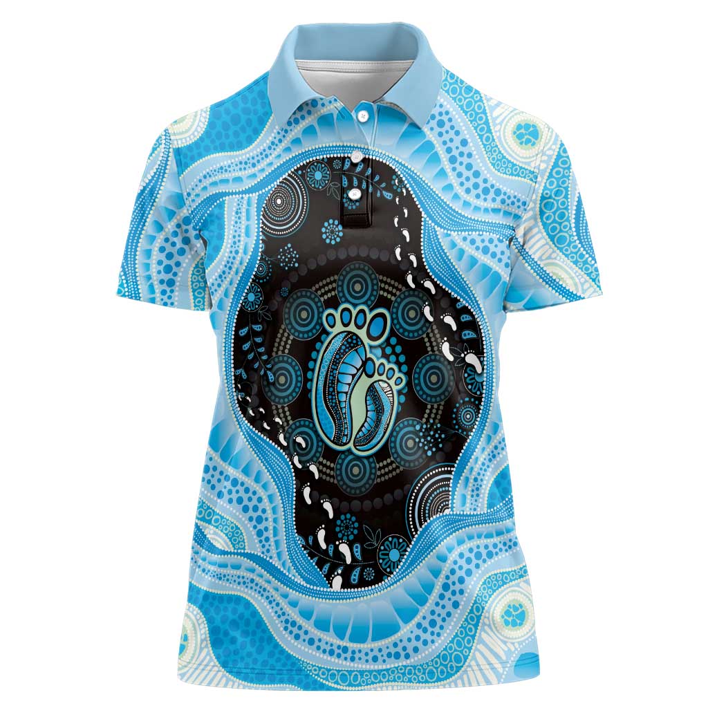 Australia Mother's Day Women Polo Shirt Best Mum Ever Blue Version