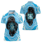 Australia Mother's Day Women Polo Shirt Best Mum Ever Blue Version