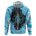 Australia Mother's Day Zip Hoodie Best Mum Ever Blue Version
