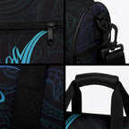 Aotearoa New Zealand Duffle Bag Koru Fern Blue Gradient