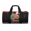 New Zealand Christmas Duffle Bag Funny Santa Riding Kiwi Meri Kirihimete