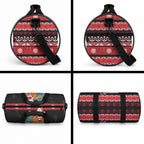New Zealand Christmas Duffle Bag Funny Santa Riding Kiwi Meri Kirihimete