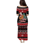 New Zealand Christmas Puletasi Funny Santa Riding Kiwi Meri Kirihimete