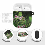 New Zealand Aotearoa Kakapo AirPods Case Maori Pattern With Manuka Galaxy Style - Aussie Hoodie