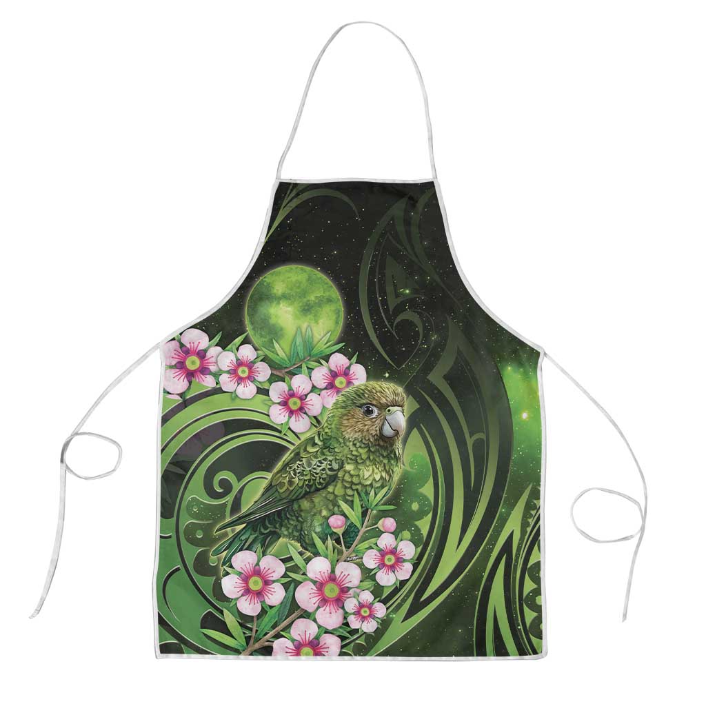 New Zealand Aotearoa Kakapo Apron Maori Pattern With Manuka Galaxy Style - Aussie Hoodie