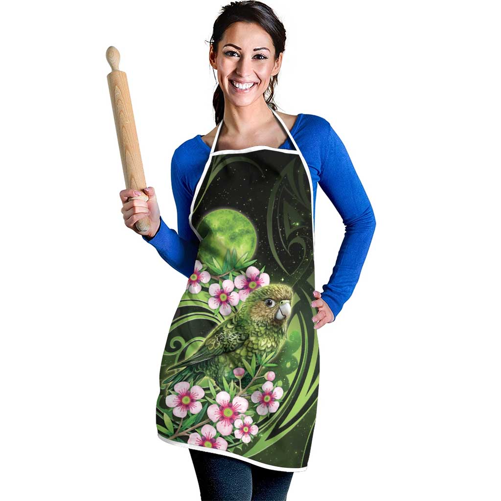 New Zealand Aotearoa Kakapo Apron Maori Pattern With Manuka Galaxy Style - Aussie Hoodie
