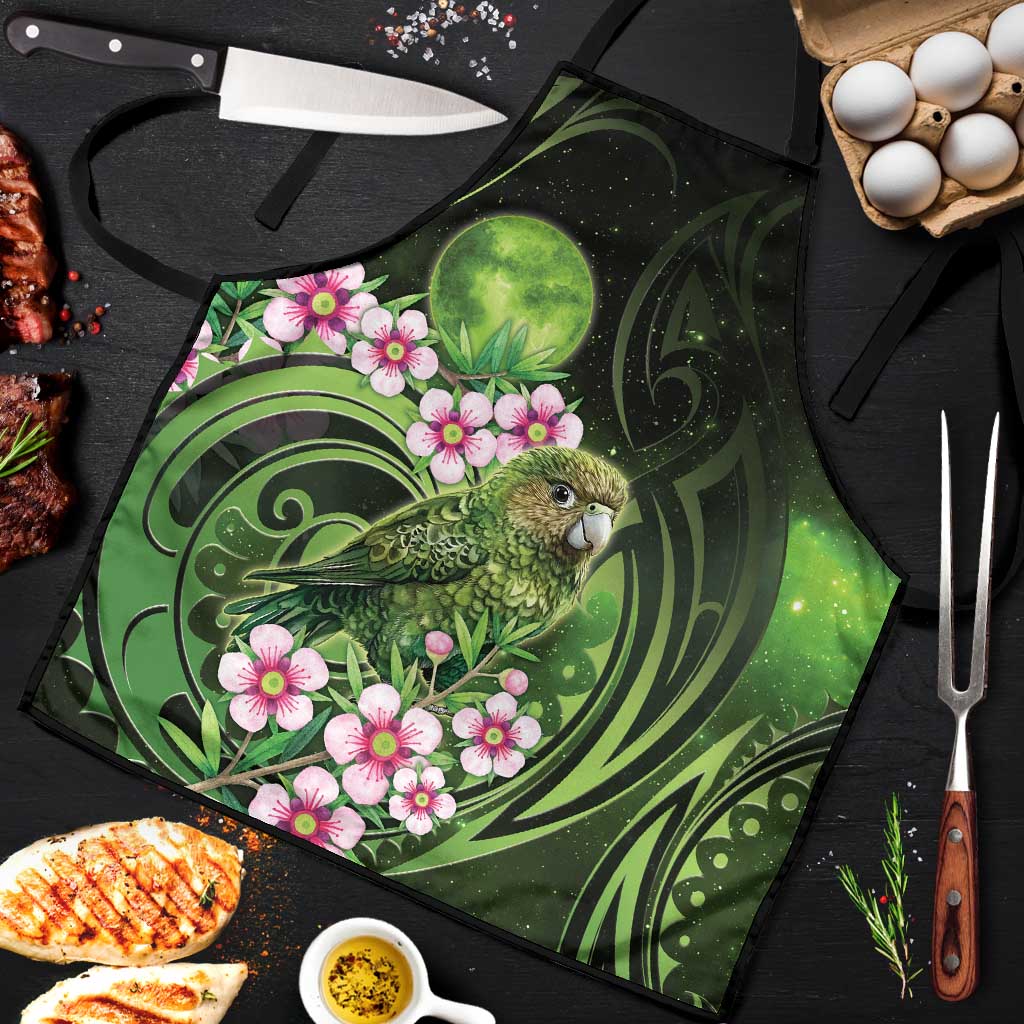New Zealand Aotearoa Kakapo Apron Maori Pattern With Manuka Galaxy Style - Aussie Hoodie
