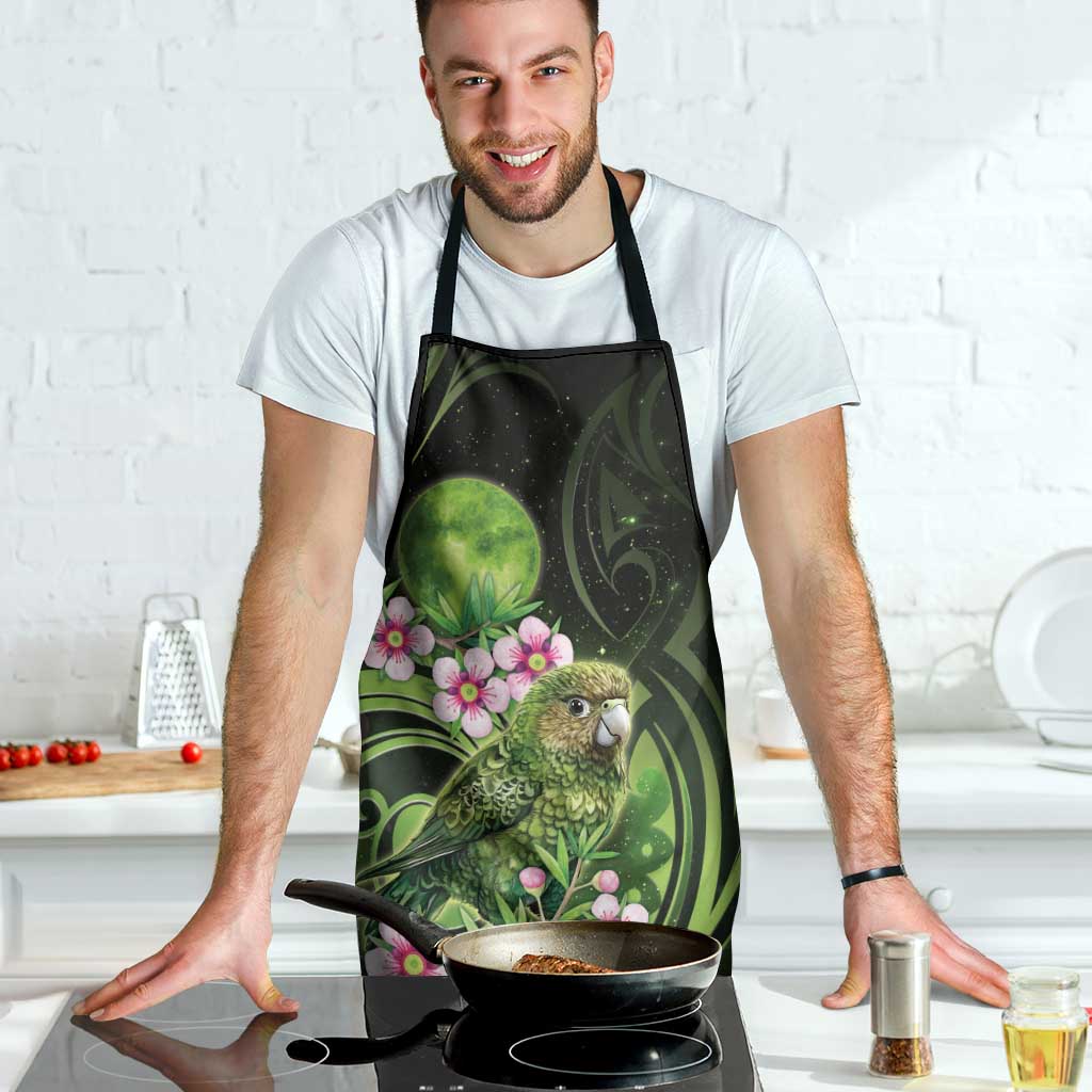 New Zealand Aotearoa Kakapo Apron Maori Pattern With Manuka Galaxy Style - Aussie Hoodie