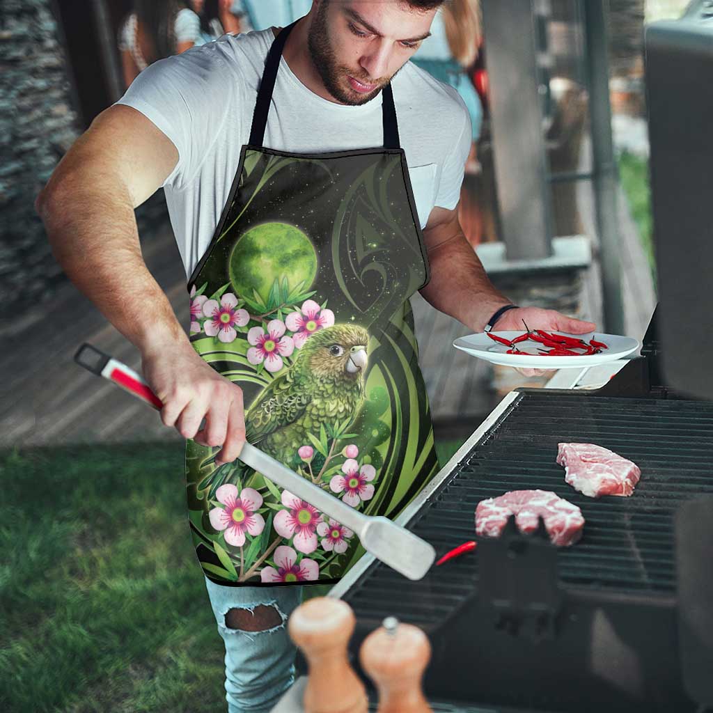 New Zealand Aotearoa Kakapo Apron Maori Pattern With Manuka Galaxy Style - Aussie Hoodie