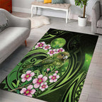 New Zealand Aotearoa Kakapo Area Rug Maori Pattern With Manuka Galaxy Style - Aussie Hoodie