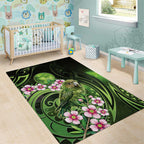 New Zealand Aotearoa Kakapo Area Rug Maori Pattern With Manuka Galaxy Style - Aussie Hoodie