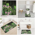 New Zealand Aotearoa Kakapo Bathroom Set Maori Pattern With Manuka Galaxy Style - Aussie Hoodie
