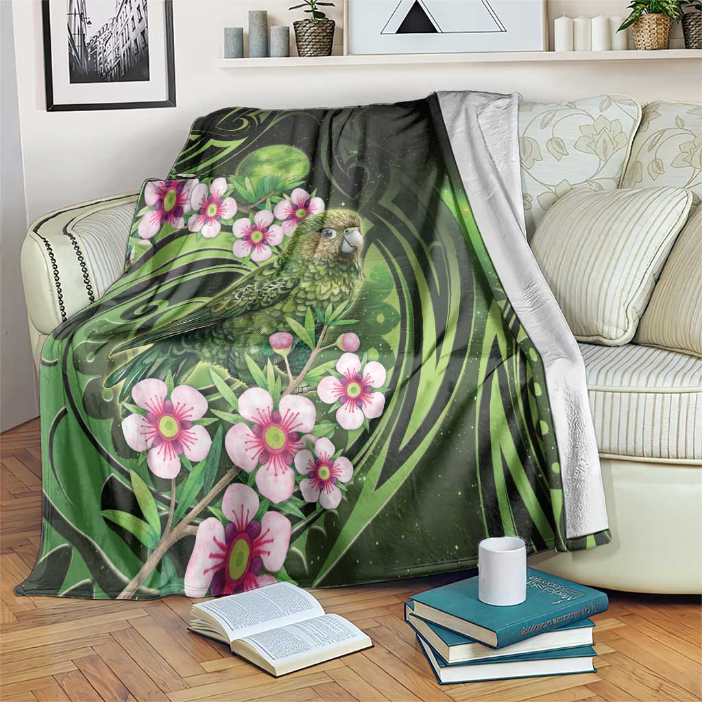 New Zealand Aotearoa Kakapo Blanket Maori Pattern With Manuka Galaxy Style - Aussie Hoodie