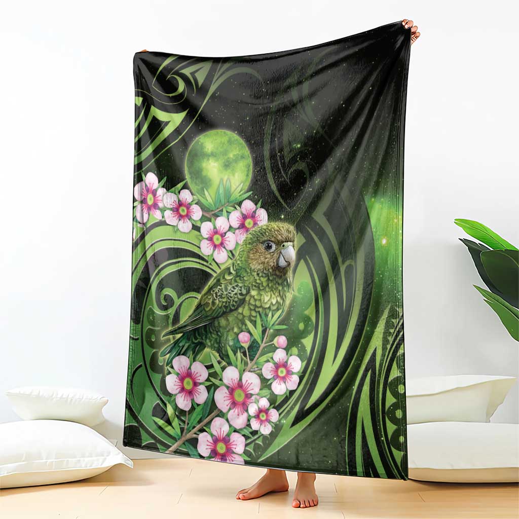 New Zealand Aotearoa Kakapo Blanket Maori Pattern With Manuka Galaxy Style - Aussie Hoodie