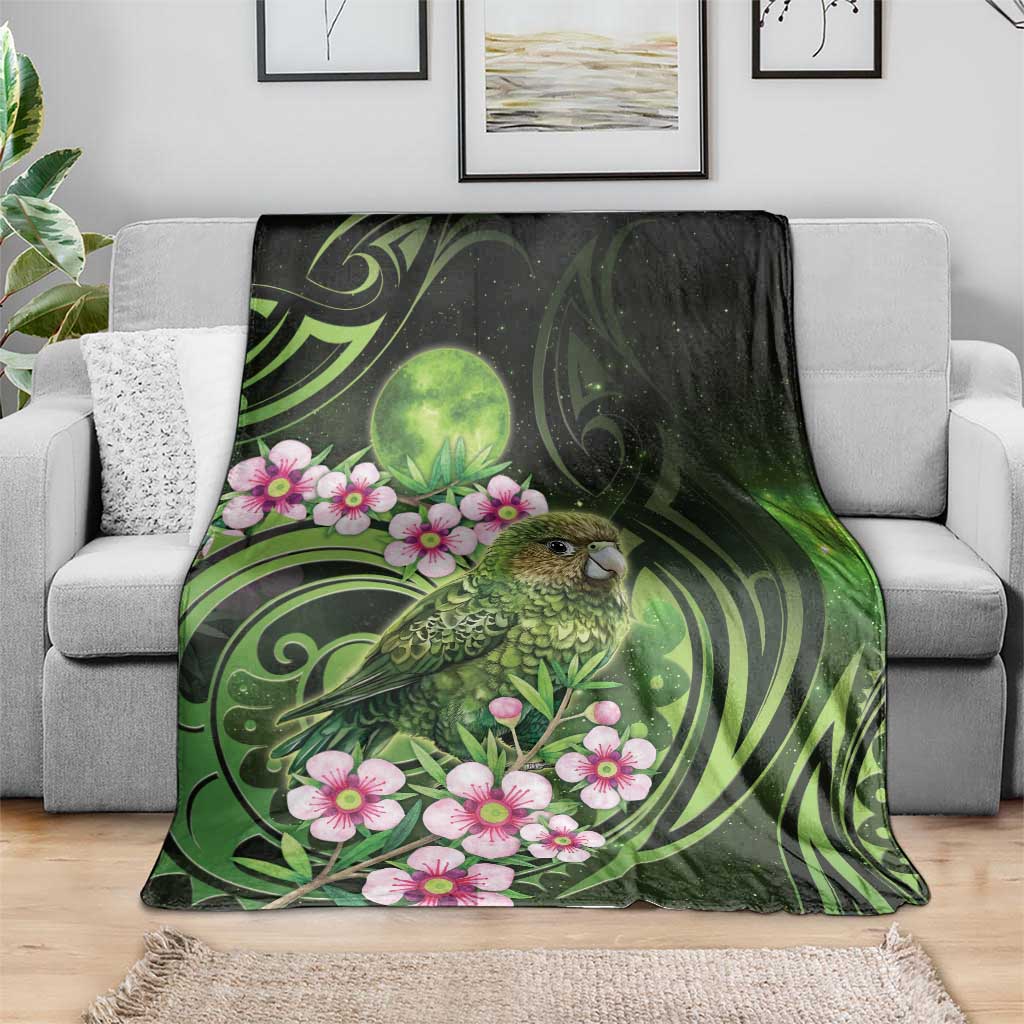 New Zealand Aotearoa Kakapo Blanket Maori Pattern With Manuka Galaxy Style - Aussie Hoodie