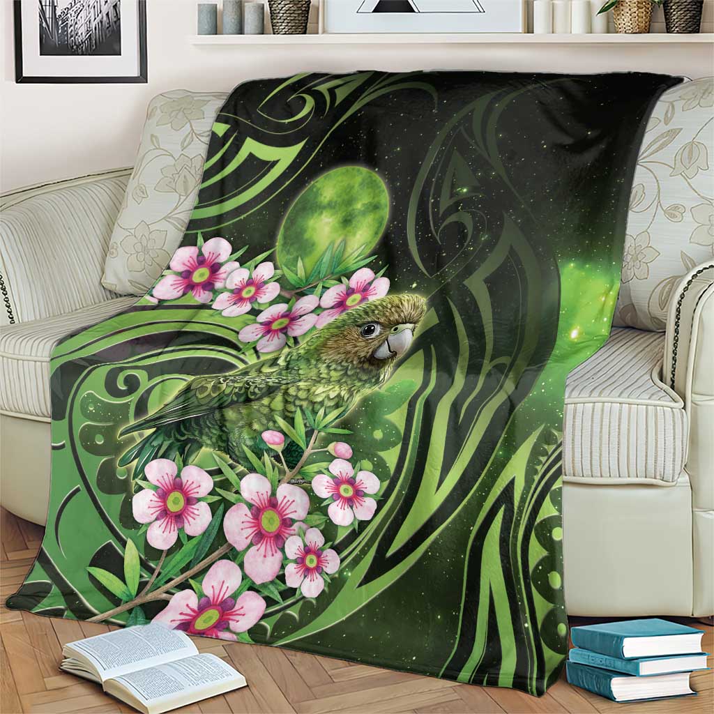 New Zealand Aotearoa Kakapo Blanket Maori Pattern With Manuka Galaxy Style - Aussie Hoodie