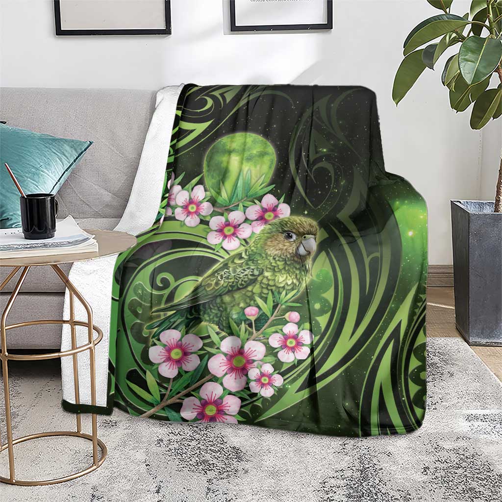 New Zealand Aotearoa Kakapo Blanket Maori Pattern With Manuka Galaxy Style - Aussie Hoodie