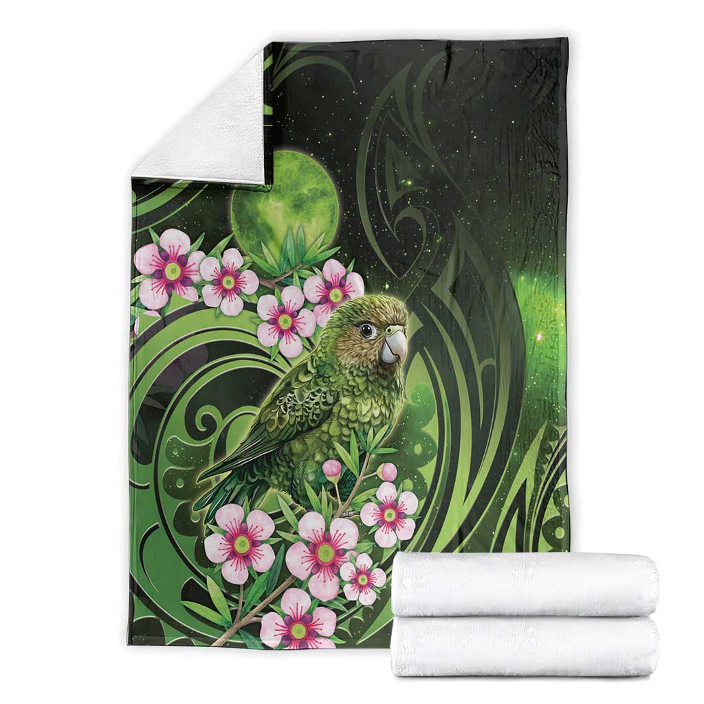 New Zealand Aotearoa Kakapo Blanket Maori Pattern With Manuka Galaxy Style - Aussie Hoodie