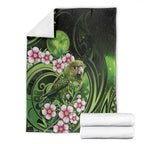 New Zealand Aotearoa Kakapo Blanket Maori Pattern With Manuka Galaxy Style - Aussie Hoodie