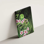 New Zealand Aotearoa Kakapo Canvas Wall Art Maori Pattern With Manuka Galaxy Style - Aussie Hoodie