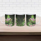 New Zealand Aotearoa Kakapo Ceramic Mug Maori Pattern With Manuka Galaxy Style - Aussie Hoodie