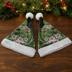 New Zealand Aotearoa Kakapo Christmas Santa Hat Maori Pattern With Manuka Galaxy Style - Aussie Hoodie