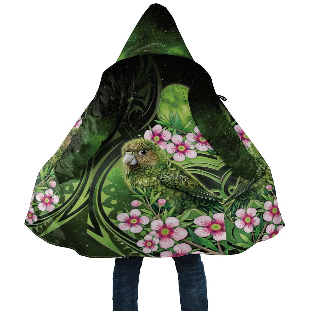 New Zealand Aotearoa Kakapo Cloak Maori Pattern With Manuka Galaxy Style - Aussie Hoodie