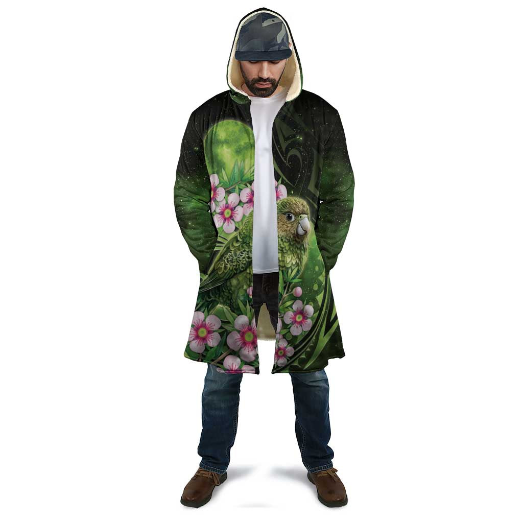 New Zealand Aotearoa Kakapo Cloak Maori Pattern With Manuka Galaxy Style - Aussie Hoodie