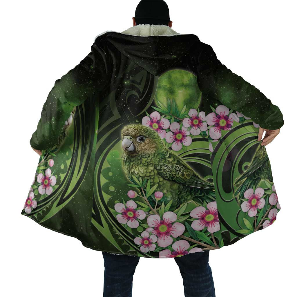 New Zealand Aotearoa Kakapo Cloak Maori Pattern With Manuka Galaxy Style - Aussie Hoodie