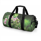 New Zealand Aotearoa Kakapo Duffle Bag Maori Pattern With Manuka Galaxy Style