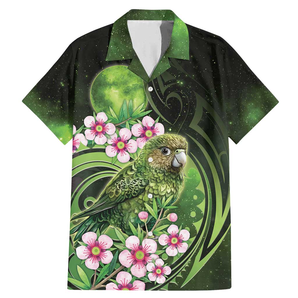 New Zealand Aotearoa Kakapo Family Matching Mermaid Dress and Hawaiian Shirt Maori Pattern With Manuka Galaxy Style - Aussie Hoodie