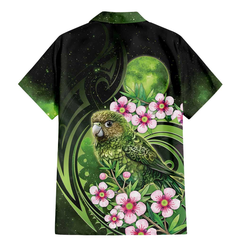 New Zealand Aotearoa Kakapo Family Matching Mermaid Dress and Hawaiian Shirt Maori Pattern With Manuka Galaxy Style - Aussie Hoodie