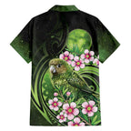 New Zealand Aotearoa Kakapo Family Matching Mermaid Dress and Hawaiian Shirt Maori Pattern With Manuka Galaxy Style - Aussie Hoodie