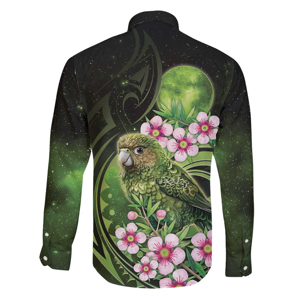 New Zealand Aotearoa Kakapo Family Matching Off Shoulder Maxi Dress and Hawaiian Shirt Maori Pattern With Manuka Galaxy Style - Aussie Hoodie
