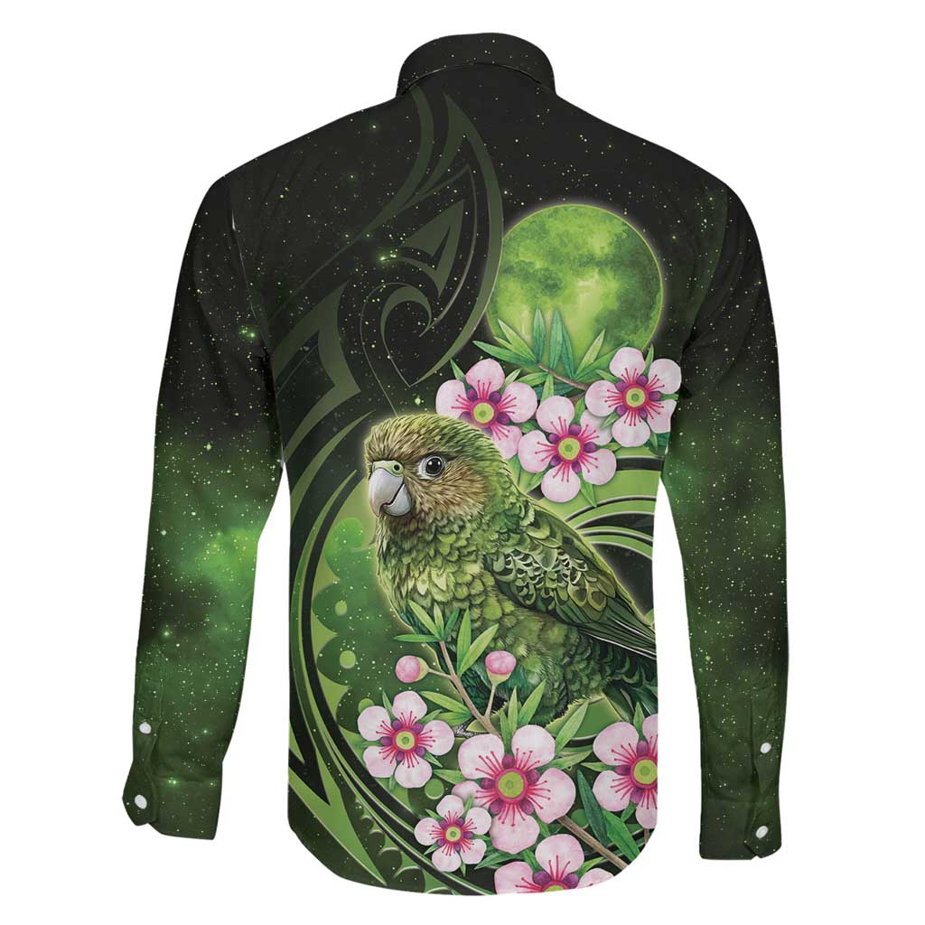 New Zealand Aotearoa Kakapo Family Matching Off Shoulder Short Dress and Hawaiian Shirt Maori Pattern With Manuka Galaxy Style - Aussie Hoodie