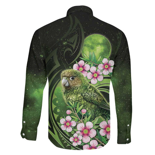 New Zealand Aotearoa Kakapo Family Matching Short Sleeve Bodycon Dress and Hawaiian Shirt Maori Pattern With Manuka Galaxy Style - Aussie Hoodie
