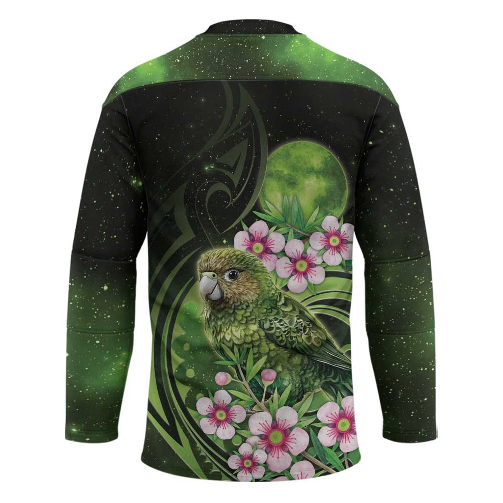 New Zealand Aotearoa Kakapo Hockey Jersey Maori Pattern With Manuka Galaxy Style - Aussie Hoodie